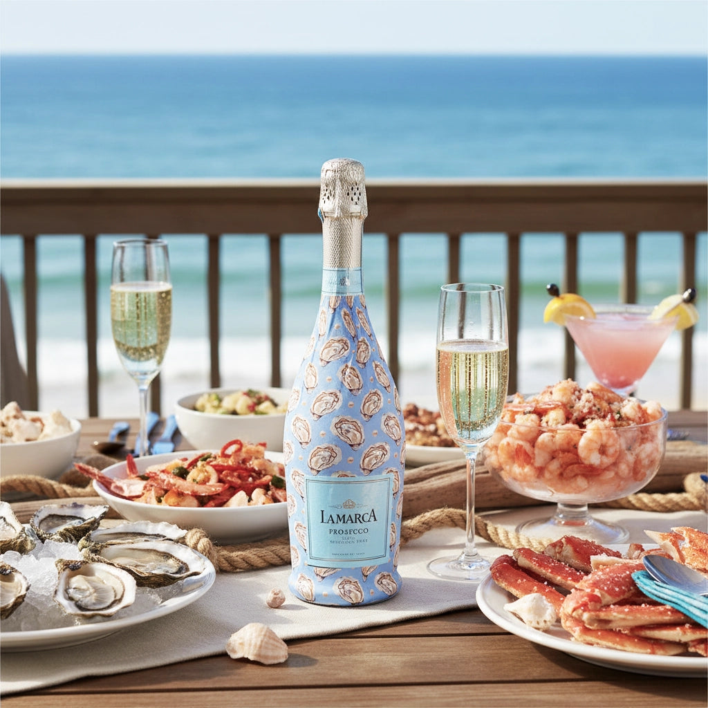 Beau Bottles Charleston Tide Prosecco Bottle Wrap