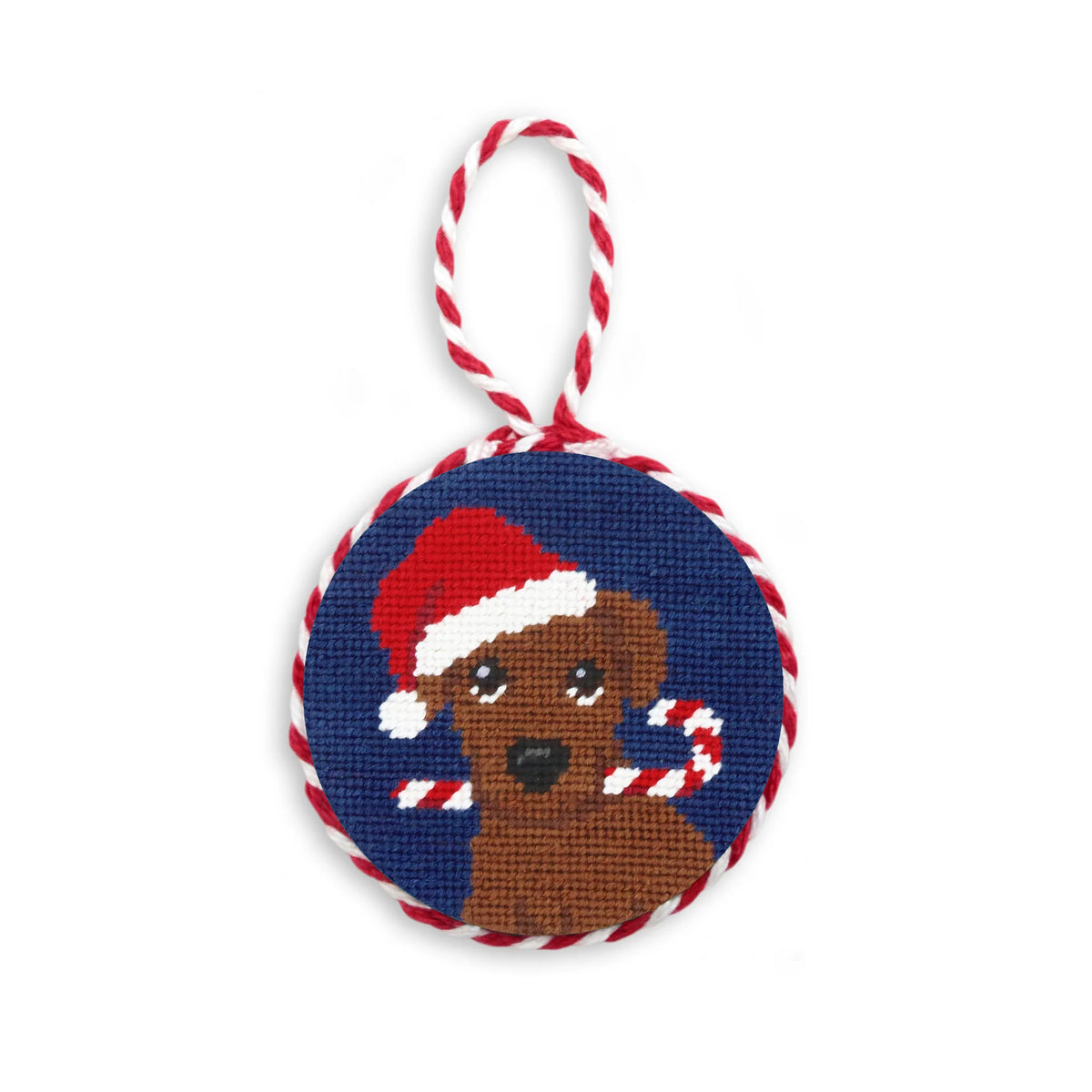 Christmas Chocolate Lab Ornament
