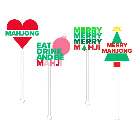 Christmas Acrylic Stir Stick Set