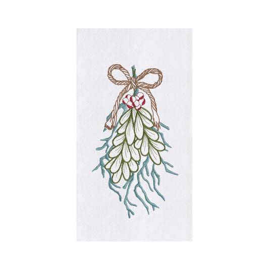 Coral With Holly Towel