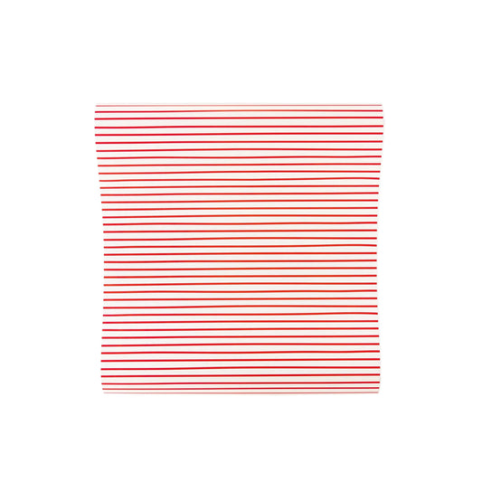 Red Pinstripe Paper Table Runner