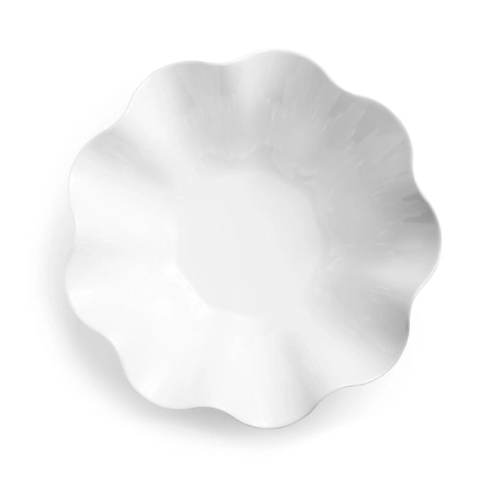 Small White Clam Melamine Serving Bowl