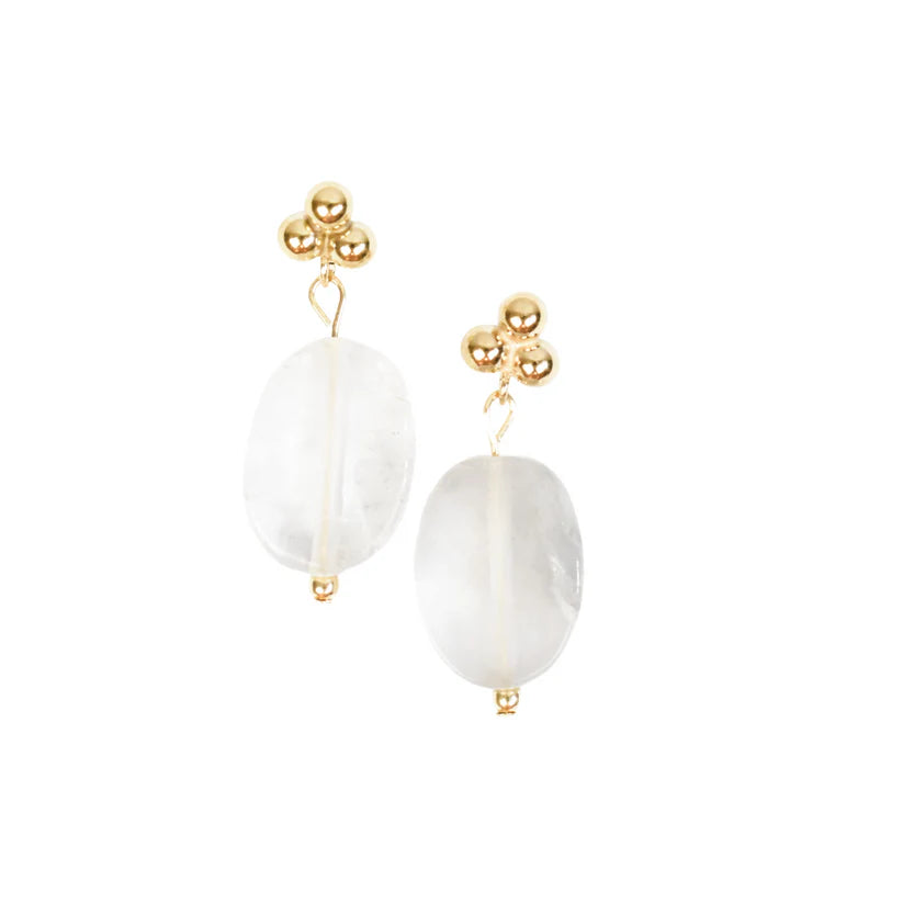 Emily Anne Designs Cloudy Quartz Earrings