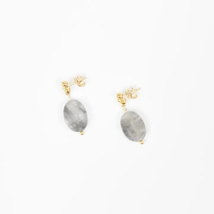 Emily Anne Designs Cloudy Quartz Earrings