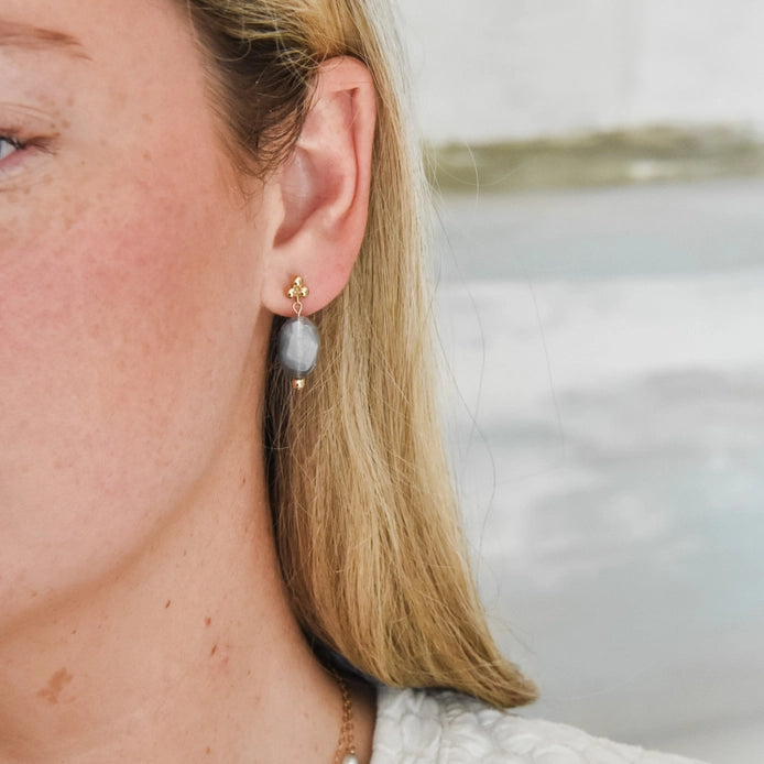 Emily Anne Designs Cloudy Quartz Earrings