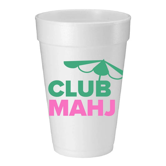 Club Mahj Foam Cups