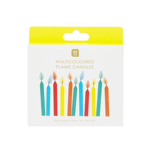 Colored Flame Birthday Candles