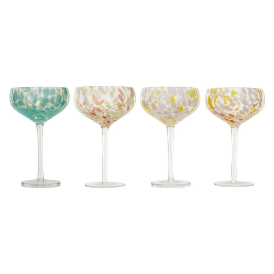 Confetti Champagne Coupe Glass