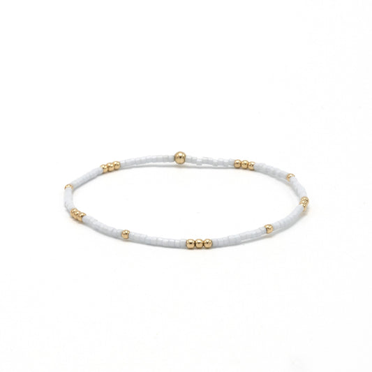 2mm Newport Cotton + Gold Filled Waterproof Bracelet