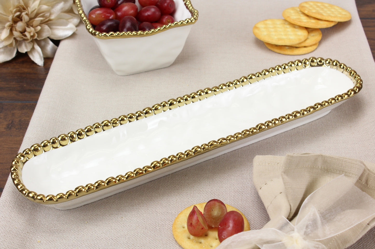 Pampa Bay Golden Salerno Cracker Tray
