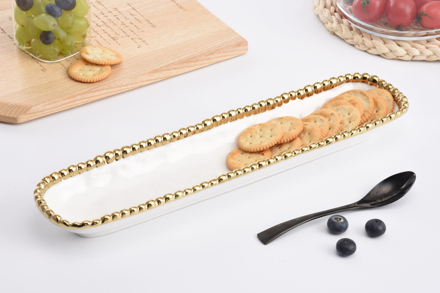 Pampa Bay Golden Salerno Cracker Tray