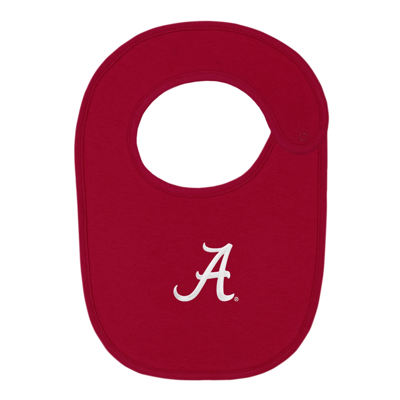 Alabama Crimson Tide Solid Newborn Bib