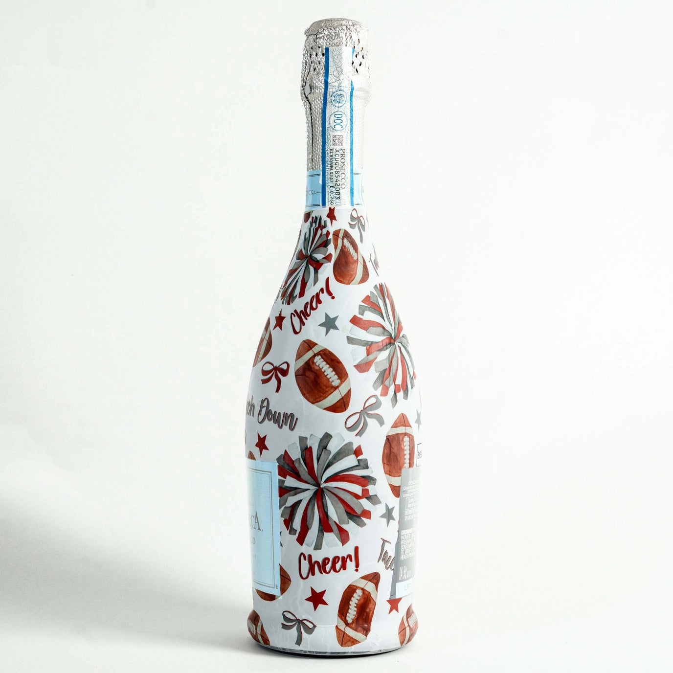Beau Bottles Prosecco Wrap – Crimson and Grey Game Day