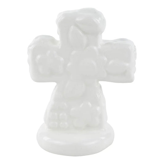 Glory Haus White Flower Cross Charcuterie Topper