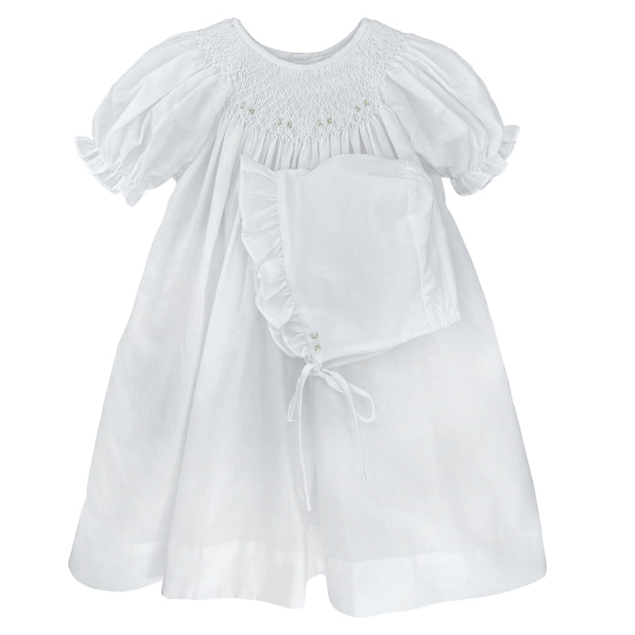 Smocked Daygown with Raglan Embroidery