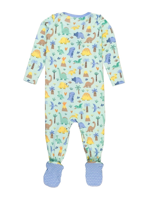 Dino-mite Dude One Piece Footie Pajamas