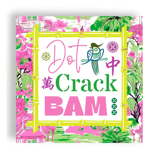 Mahjong Dot Crack Bam Cocktail Napkins