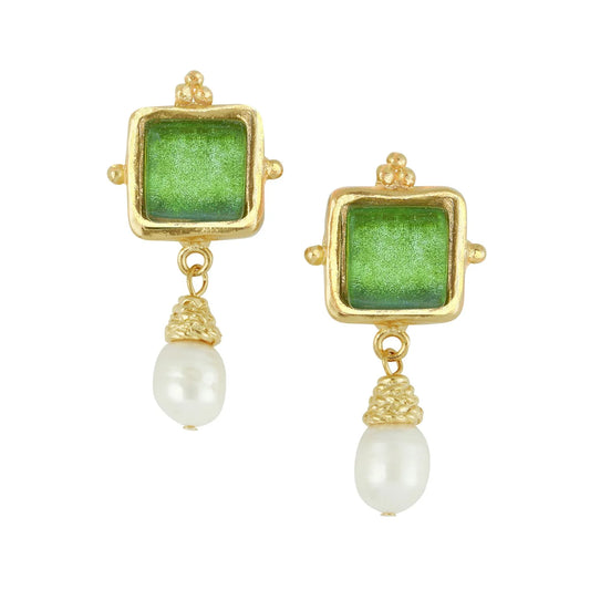Susan Shaw Madeline Pearl Drop Earrings