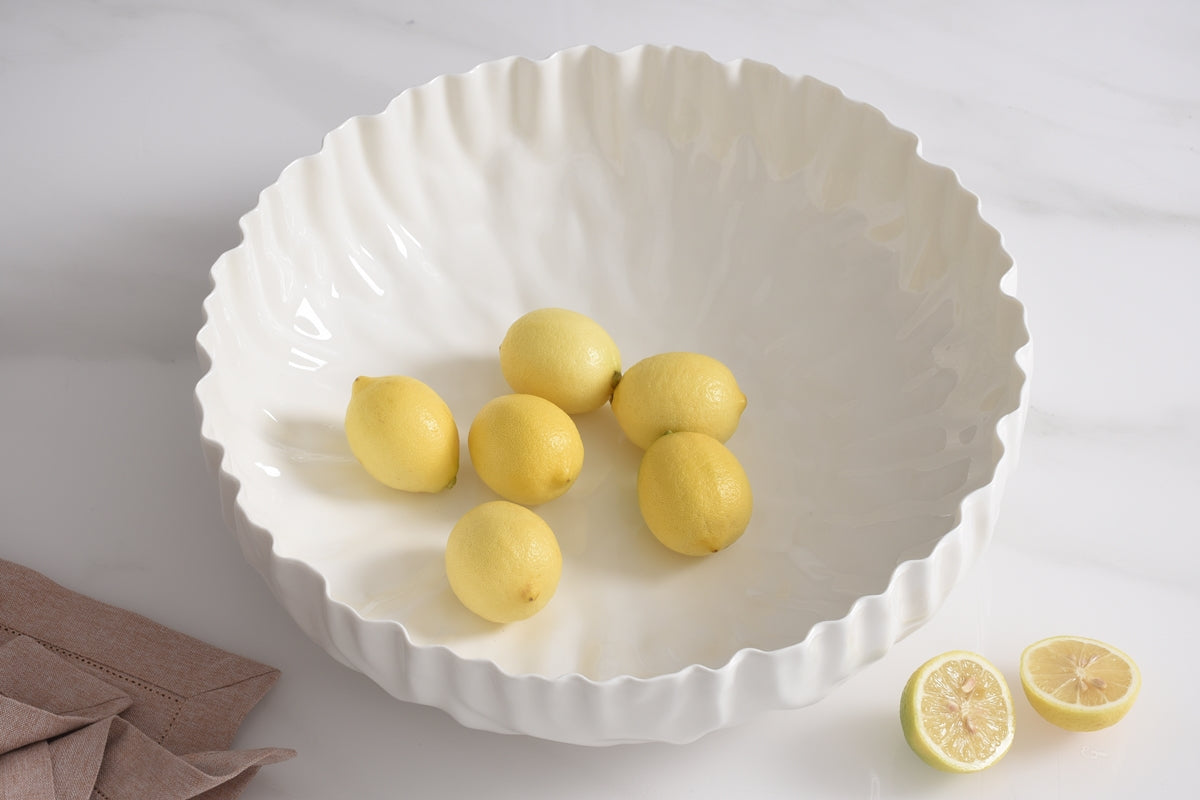 Pampa Bay Mascali Bianca Extra Large Shallow Bowl