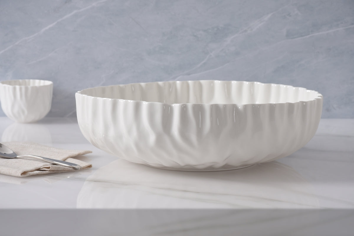 Pampa Bay Mascali Bianca Extra Large Shallow Bowl