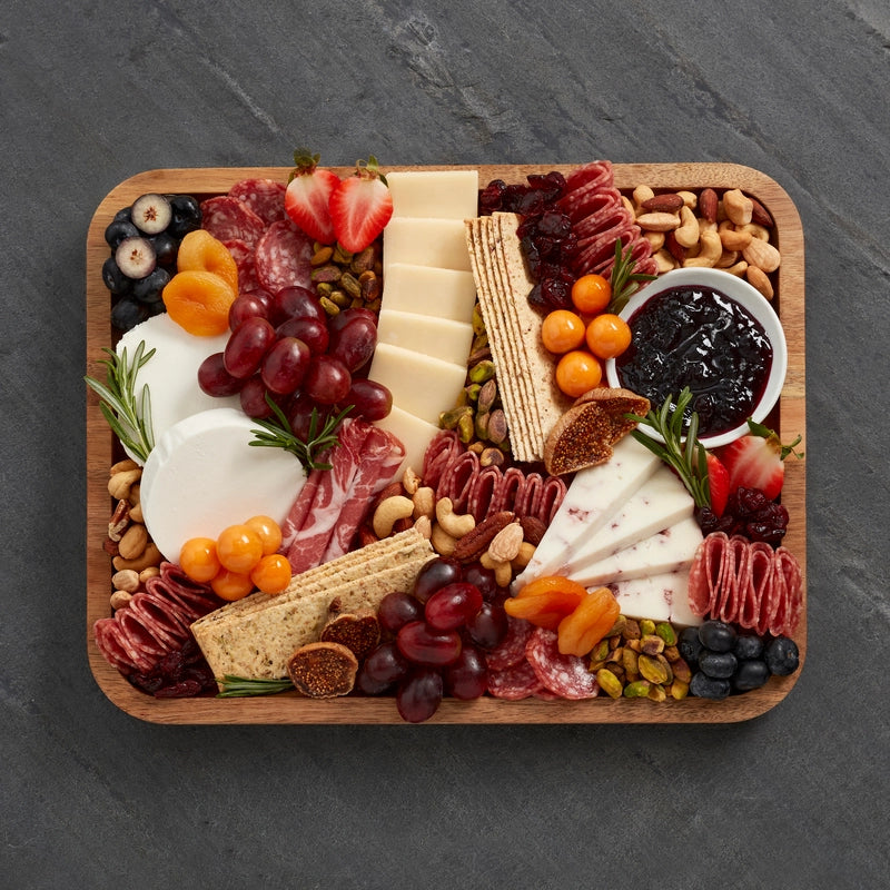 Farberware Build-A-Board Acacia Charcuterie Board with Lid
