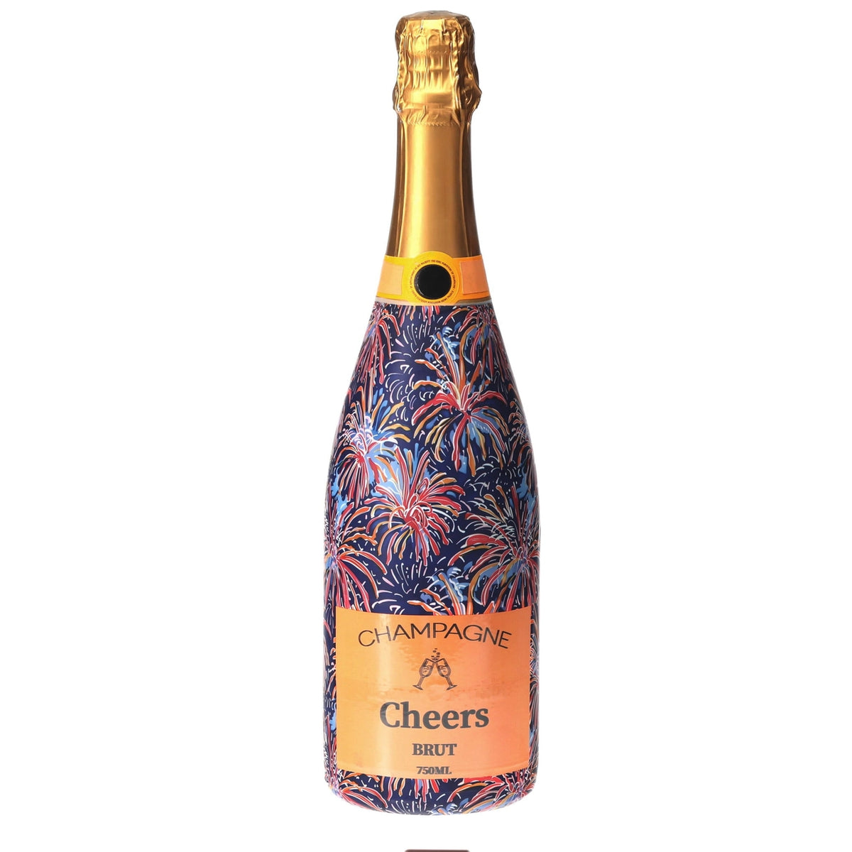 Beau Bottles Festive Fireworks Champagne Bottle Wrap