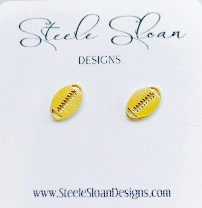 Football Stud Earrings