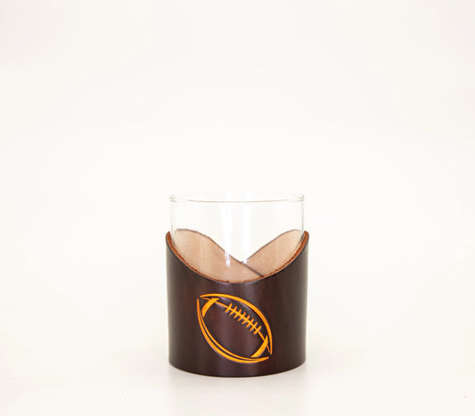 Football Whiskey Glass