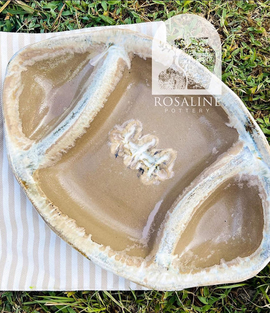 Rosaline Pottery Football Tray