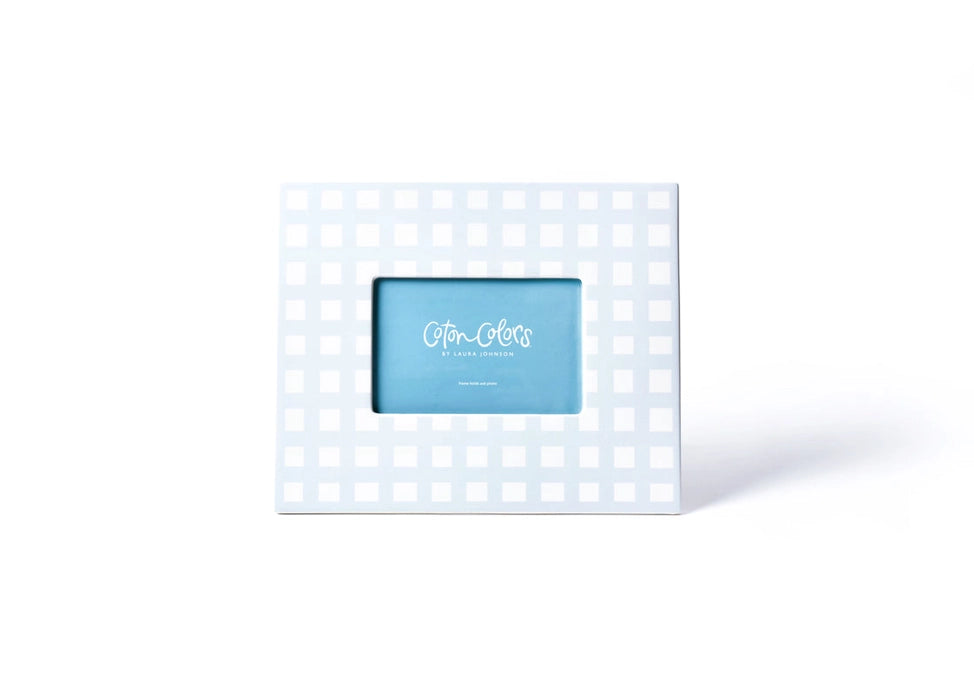 Blue Gingham Rectangle Frame