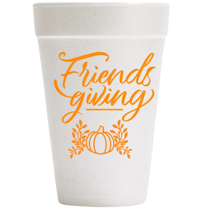 Friendsgiving Foam Cups