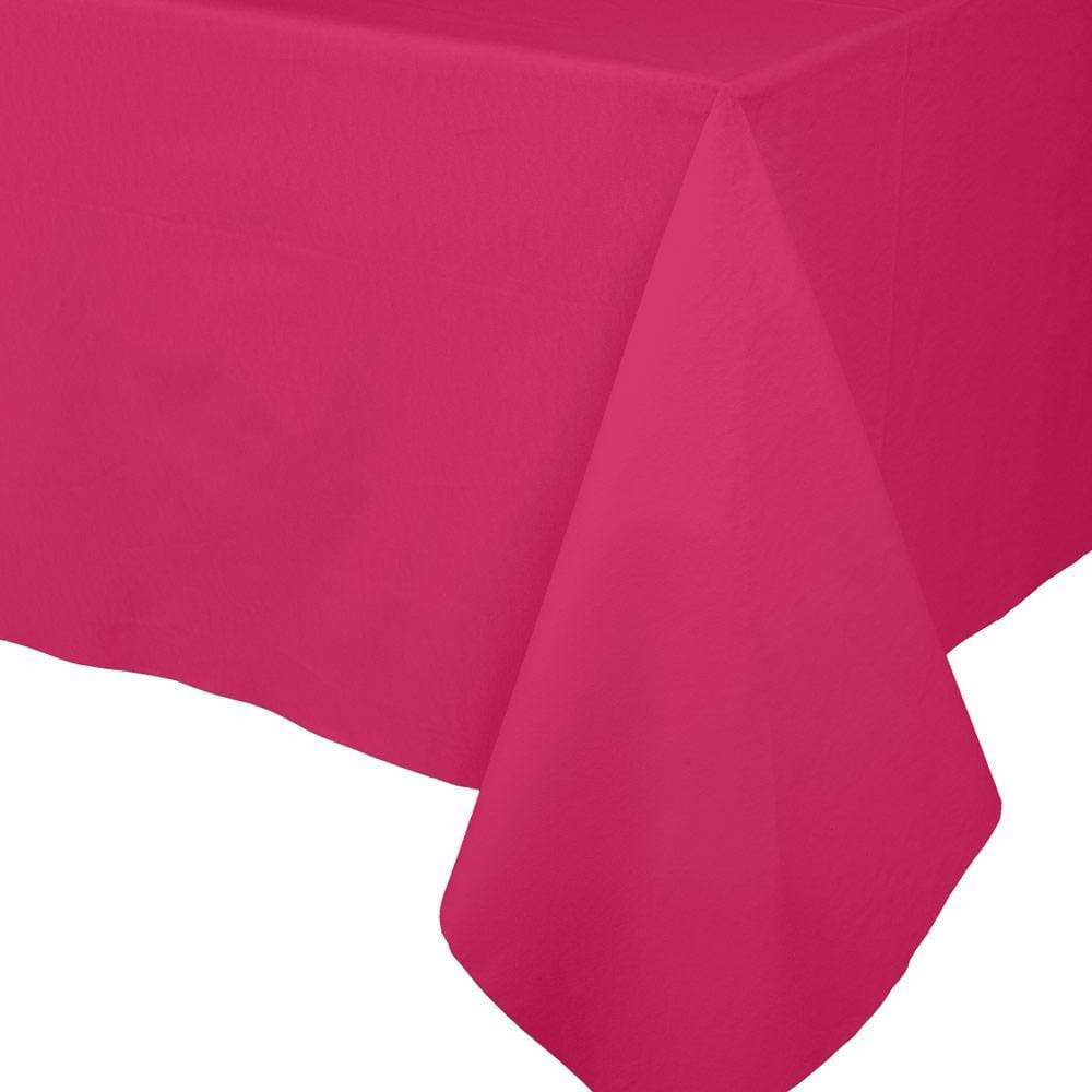 Fuchsia Paper Linen Solid Table Cover