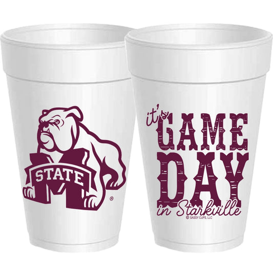Mississippi State Game Day Foam Cups