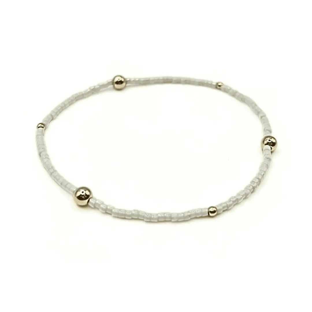 Game Day Gold-Filled & Seed Bead Waterproof Bracelet