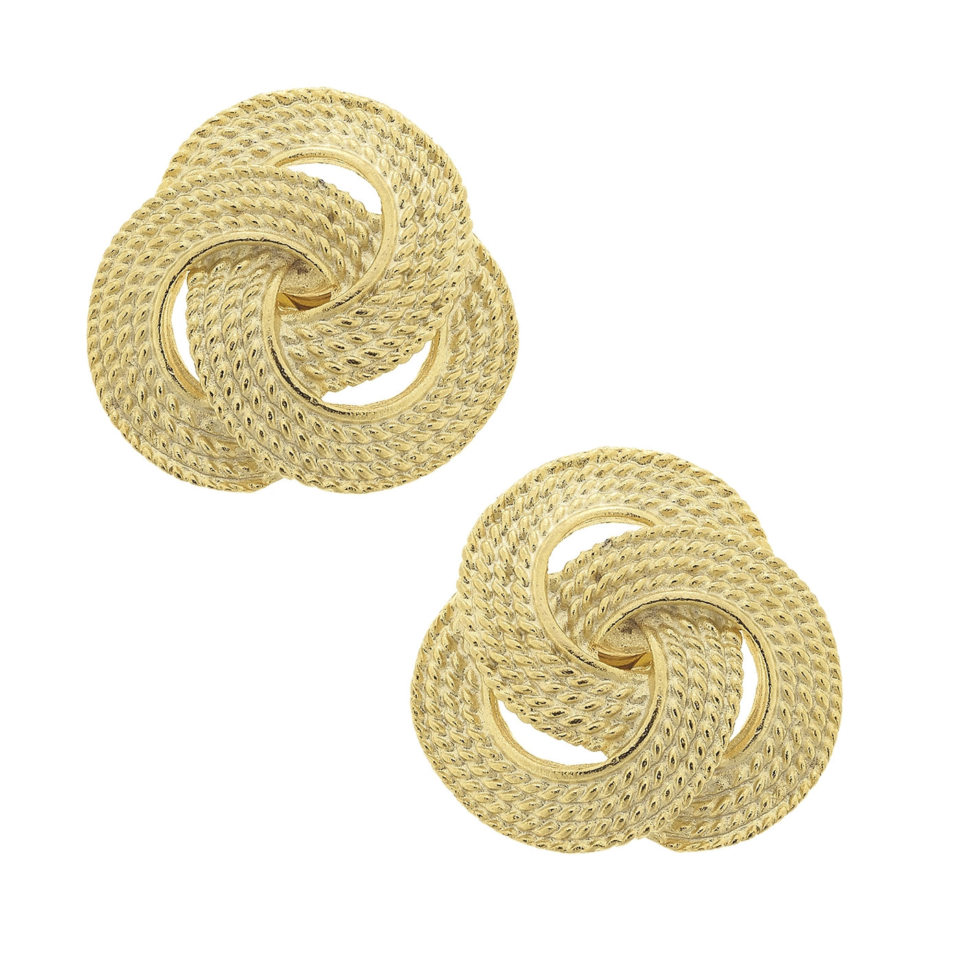 Gold Clip Earrings