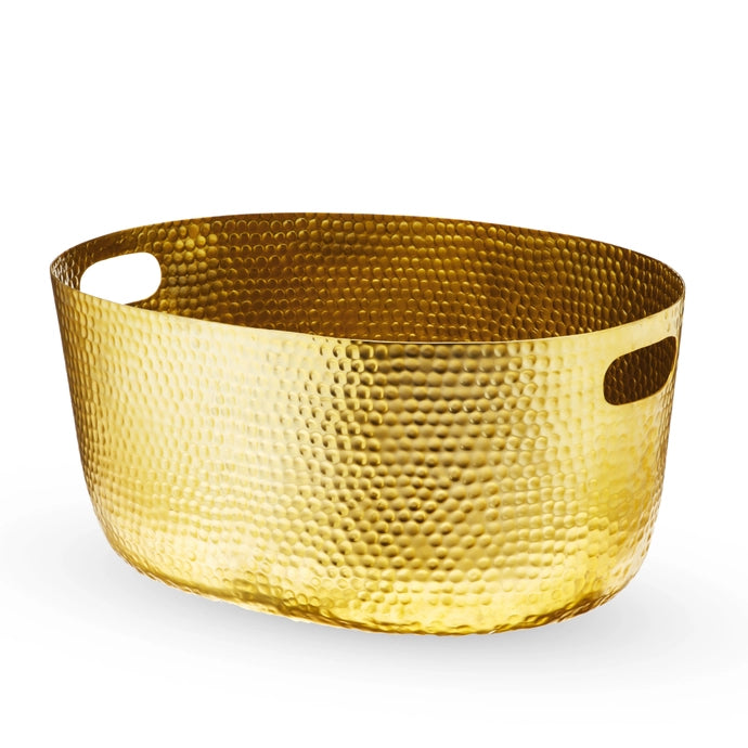 Gold Hammered Beverage Tub