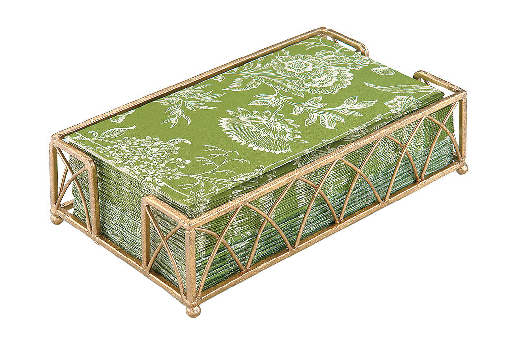 Gold Leaf Arch Guest Towel Caddy