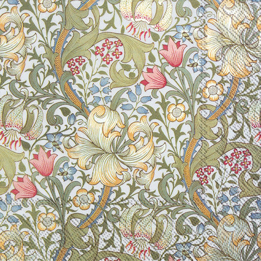 Golden Lily Cocktail Napkins