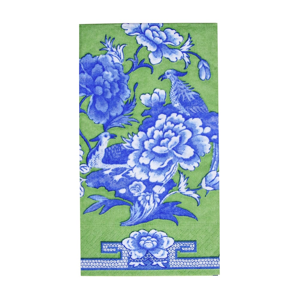 Green And Blue Plate Guest Towels