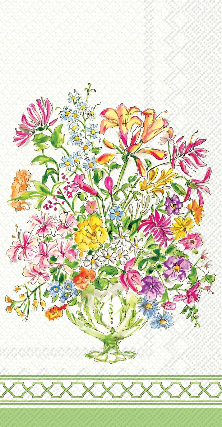 Green Botanical Guest Towels