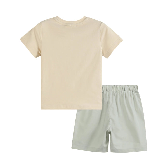 Green Dog Smocked Tshirt and Shorts