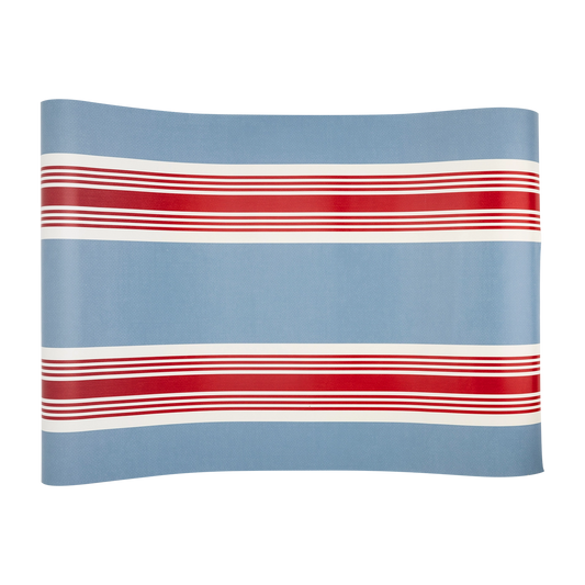 Hamptons Striped Paper Table Runner