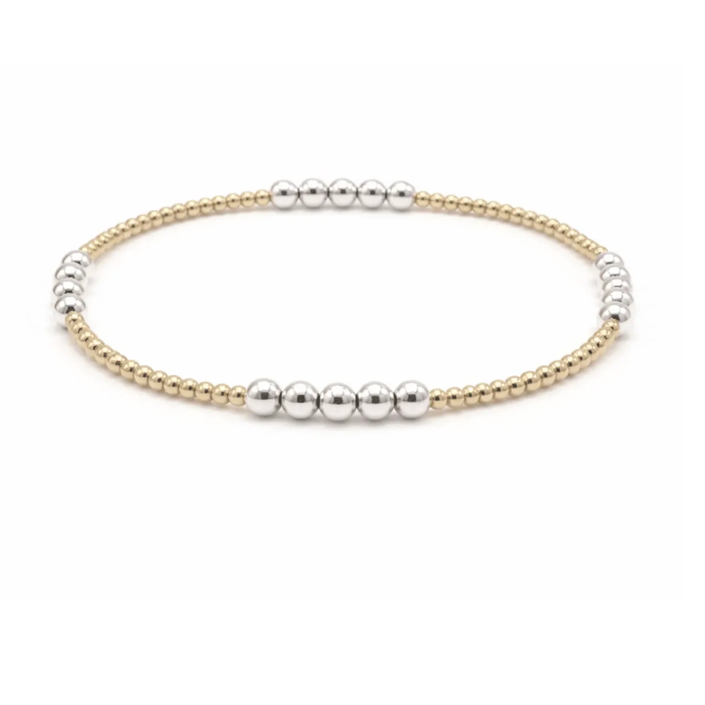 The Hamptons Mixed Metal 2x4 Beaded Bracelet