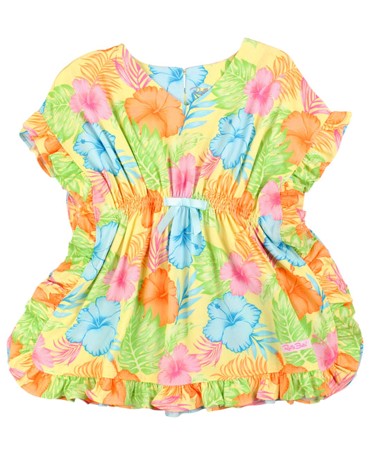 Happy Hula Ruffle Trim Cover-Up