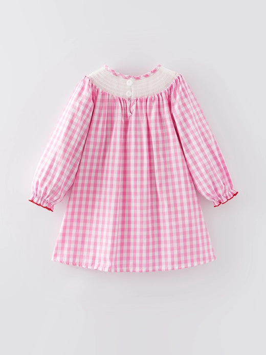 Bow Heart Smocked Dress