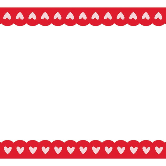 Hearts Paper Table Runner