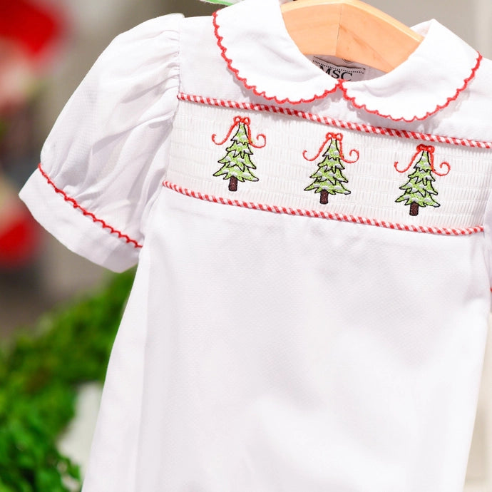 Holiday Smocked Day Gown