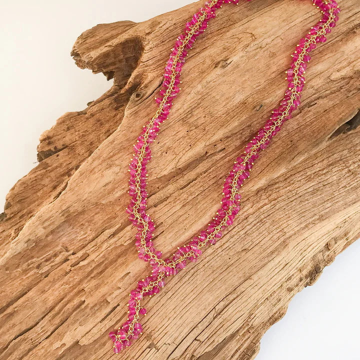 Medium Cluster Rosary Drop Necklace