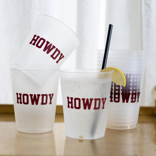 Howdy Frosted Party Cups