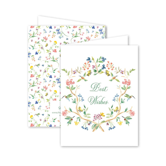 Hummingbird Best Wishes Card